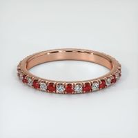 14K Rose Gold Eternity Wedding Band Video