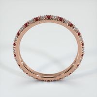 14K Rose Gold Eternity Wedding Band Image