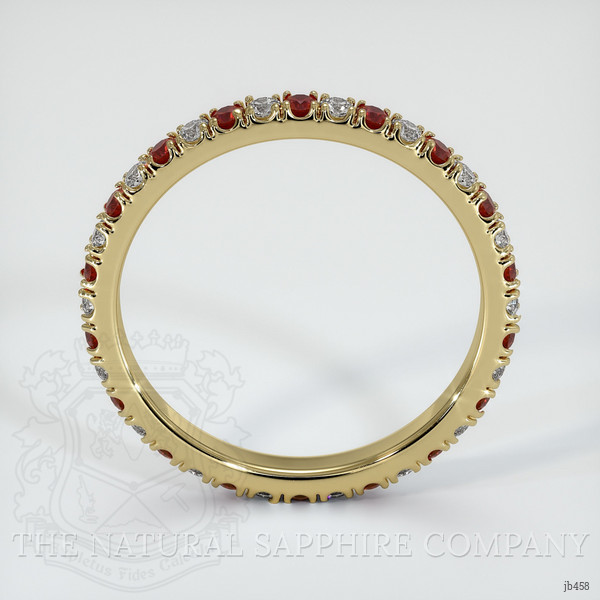 14K Yellow Gold Ruby and Diamond Eternity Wedding Band