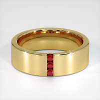 14K Yellow Gold Men's Wedding Band Video