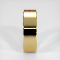14K Yellow Gold Ruby Men's Wedding Band Image