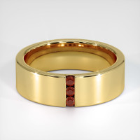 18K Yellow Gold Ruby Men's Wedding Band Video