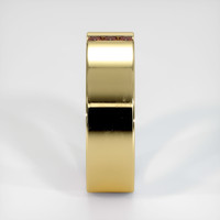 18K Yellow Gold Ruby Men's Wedding Band Image