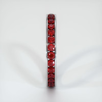 Platinum 950 Ruby Eternity Wedding Band Image