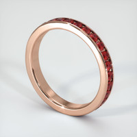 14K Rose Gold Eternity Wedding Band Image