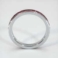 14K White Gold Ruby Eternity Wedding Band Image