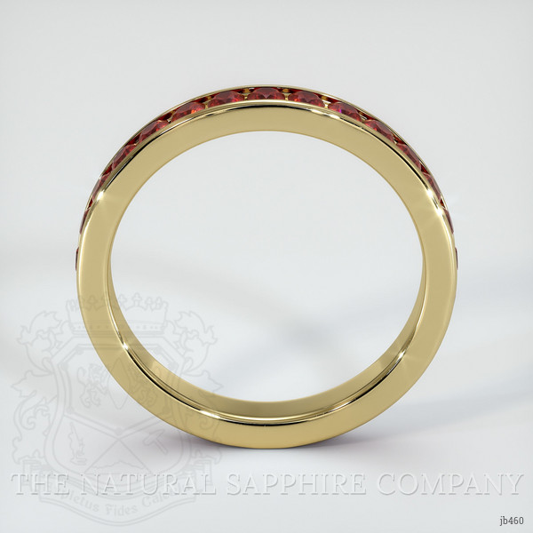 14K Yellow Gold Ruby Eternity Wedding Band
