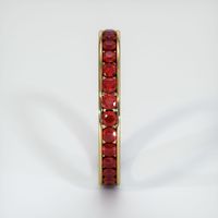 14K Yellow Gold Ruby Eternity Wedding Band Image