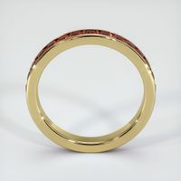 18K Yellow Gold Ruby Eternity Wedding Band Image