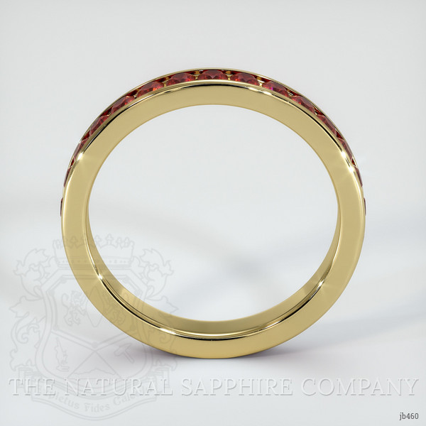 18K Yellow Gold Ruby Eternity Wedding Band