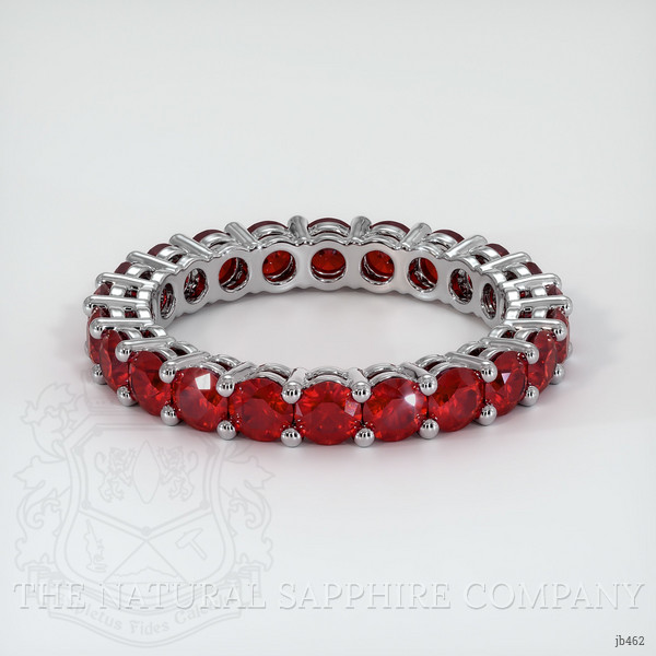Platinum 950 Ruby Eternity Wedding Band