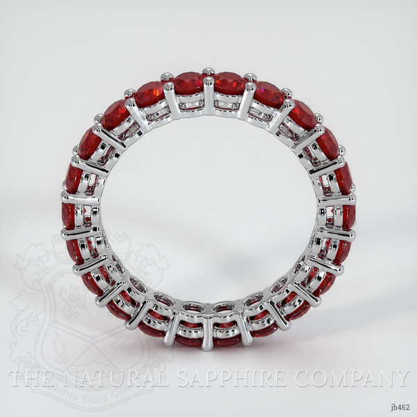 Platinum 950 Ruby Eternity Wedding Band