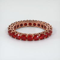 14K Rose Gold Eternity Wedding Band Image