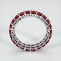 14K White Gold Ruby Eternity Wedding Band Image