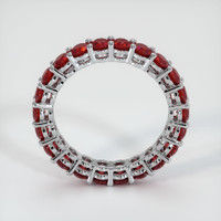 18K White Gold Ruby Eternity Wedding Band Image