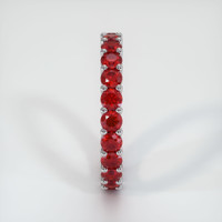 18K White Gold Ruby Eternity Wedding Band Image