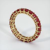 14K Yellow Gold Ruby Eternity Wedding Band Image