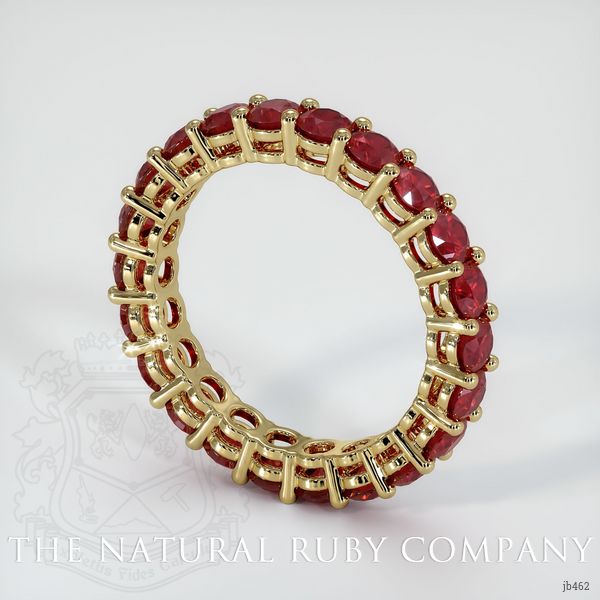 14K Yellow Gold Ruby Eternity Wedding Band