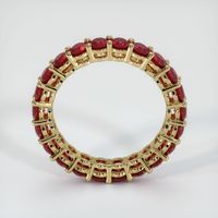 14K Yellow Gold Ruby Eternity Wedding Band Image
