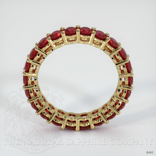 14K Yellow Gold Ruby Eternity Wedding Band