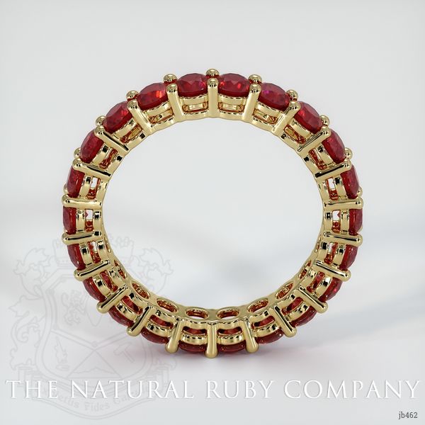 14K Yellow Gold Ruby Eternity Wedding Band