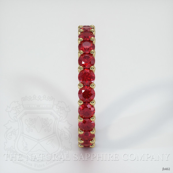 14K Yellow Gold Ruby Eternity Wedding Band