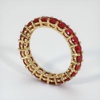 18K Yellow Gold Ruby Eternity Wedding Band Image