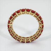 18K Yellow Gold Ruby Eternity Wedding Band Image