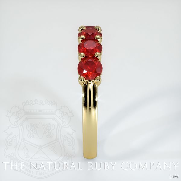 14K Yellow Gold Ruby Prong Wedding Band