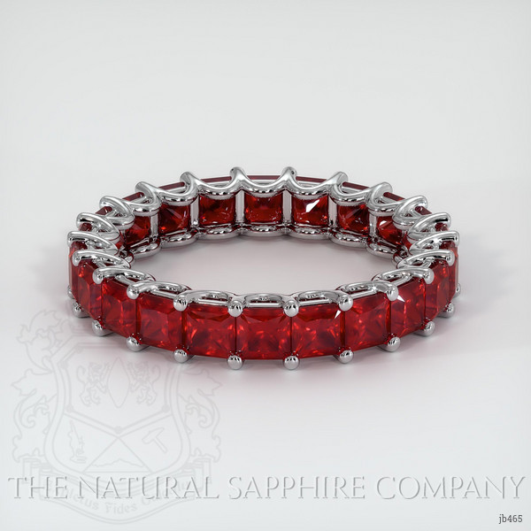 Platinum 950 Ruby Eternity Wedding Band