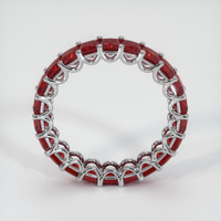 Platinum 950 Ruby Eternity Wedding Band Image