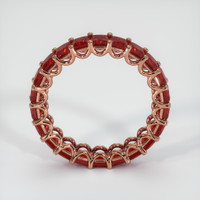 14K Rose Gold Ruby Wedding Band Image