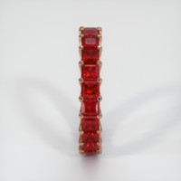14K Rose Gold Ruby Wedding Band Image