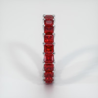 18K White Gold Ruby Eternity Wedding Band Image