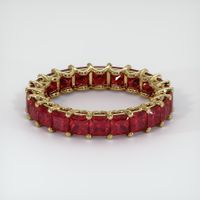 14K Yellow Gold Ruby Eternity Wedding Band Video