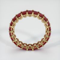 14K Yellow Gold Ruby Eternity Wedding Band Image