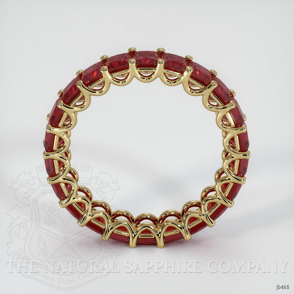 14K Yellow Gold Ruby Eternity Wedding Band