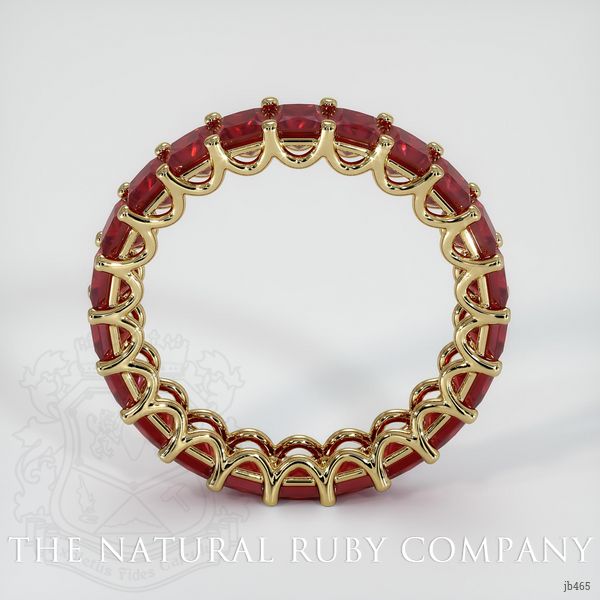14K Yellow Gold Ruby Eternity Wedding Band