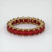 18K Yellow Gold Ruby Eternity Wedding Band Video