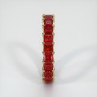18K Yellow Gold Ruby Eternity Wedding Band Image