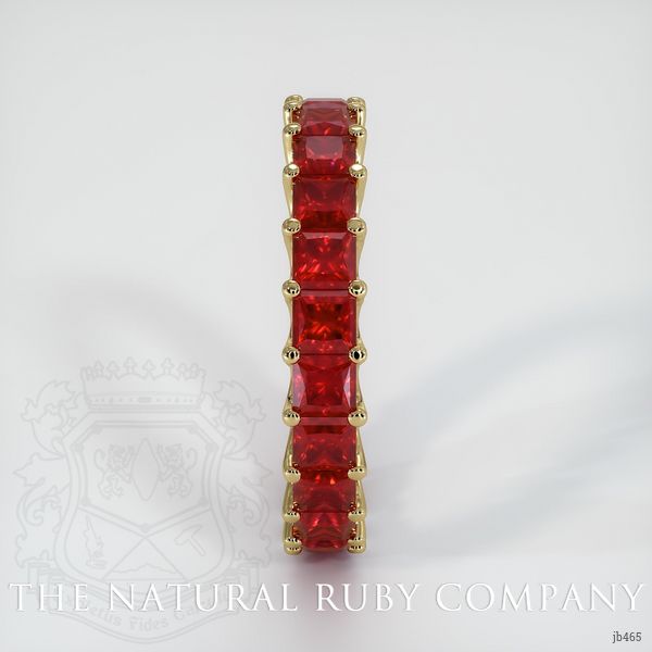 18K Yellow Gold Ruby Eternity Wedding Band