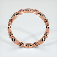 14K Rose Gold Eternity Wedding Band Image