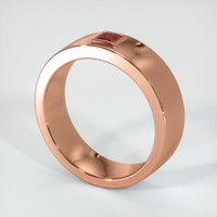 14K Rose Gold Men's Wedding Band Image
