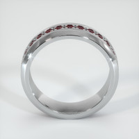 Platinum 950 Ruby Men's Wedding Band Image