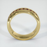 18K Yellow Gold Ruby Men's Wedding Band Image