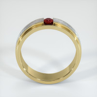14K Yellow Gold Ruby Men's Wedding Band Image