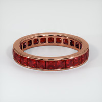 14K Rose Gold Ruby Eternity Wedding Band Video