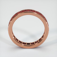 14K Rose Gold Ruby Eternity Wedding Band Image