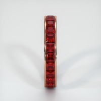 14K Rose Gold Ruby Eternity Wedding Band Image