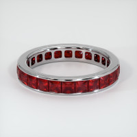 18K White Gold Ruby Eternity Wedding Band Video